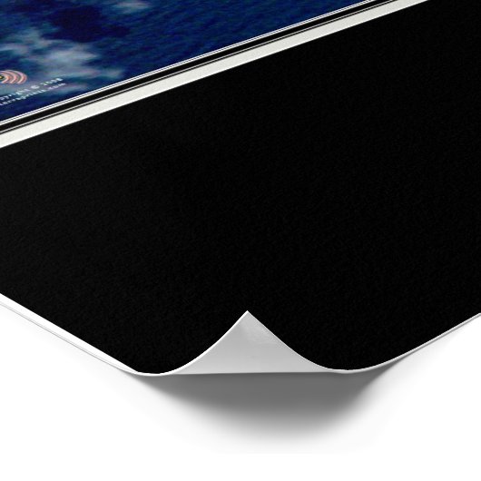 Midway Atoll Satellite Poster Map (Ecke)