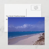 Midway Atoll Strand Postkarte (Vorne/Hinten)