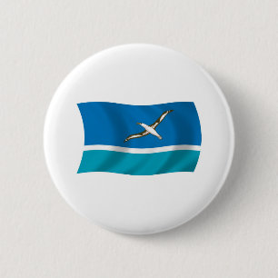 Midway-Insel-Flagge-Button Button