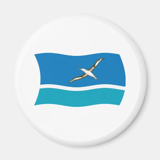 Midway Island Flag Magnet (Vorne)
