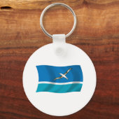 Midway Island Flag Schlüsselanhänger (Vorderseite)