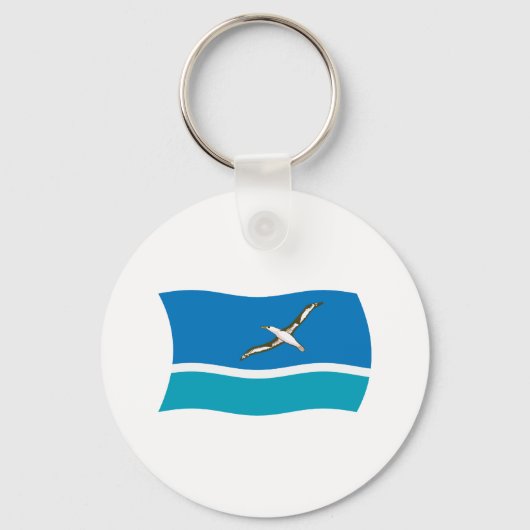 Midway Island Flag Schlüsselanhänger (Vorderseite)