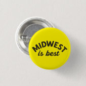 Midwest is Best Pin Button (Vorne & Hinten)