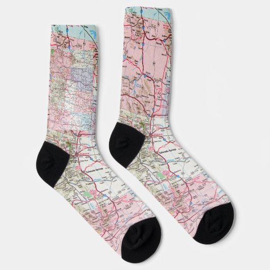 Midwest Map Design Socken (Rechts)