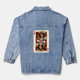 Midwest Queen of Hearts Card Cowgirl Love Luck Jeansjacke