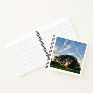 Midwest-Sonnenuntergangs-Baum-Notizbuch Notizblock