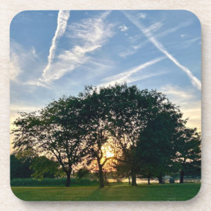Midwest-Sonnenuntergangs-Untersetzer-Set Getränkeuntersetzer