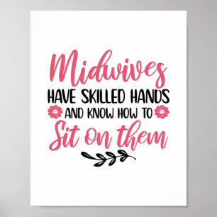 Midwids Midwomen Obstetrician Maternity Nurse Baby Poster