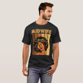 Midwife Black History Queen Melanin Afro African P T-Shirt (Vorne ganz)