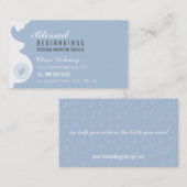 MIDWIFE BUSINESS CARD :: trächtige Bauchfüße Visitenkarte (Vorne/Hinten)