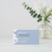 MIDWIFE BUSINESS CARD :: trächtige Bauchfüße Visitenkarte (Stehend Vorderseite)