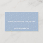 MIDWIFE BUSINESS CARD :: trächtige Bauchfüße Visitenkarte (Rückseite)
