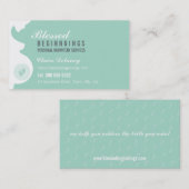 MIDWIFE BUSINESS CARD :: trächtige Bauchfüße Visitenkarte (Vorne/Hinten)