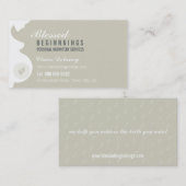 MIDWIFE BUSINESS CARD :: trächtige Bauchfüße Visitenkarte (Vorne/Hinten)
