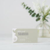 MIDWIFE BUSINESS CARD :: trächtige Bauchfüße Visitenkarte (Stehend Vorderseite)