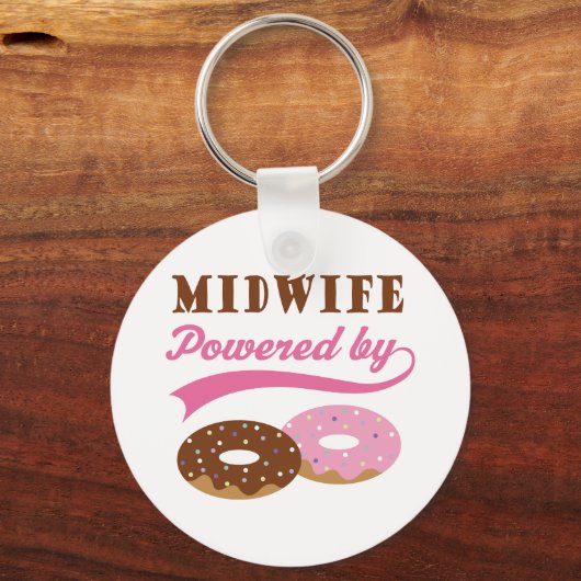 Midwife Gift (Donuts) Schlüsselanhänger (Vorderseite)