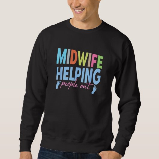 Midwife helping people out Midwife Sweatshirt (Vorderseite)