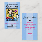 Midwife.OBGYN.Pediatrician.Appointment Erinnerung Terminkarte (Vorne/Hinten)