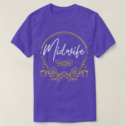 Midwifery Birthing Support Doula Midfrau T-Shirt (Design vorne)