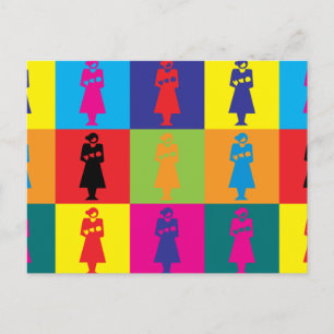 Midwifery Pop Art Postkarte