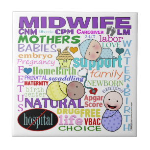 Midwifery Terminology-Subway Art Fliese