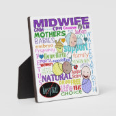 Midwifery Terminology-Subway Art Fotoplatte (Vorderseite)