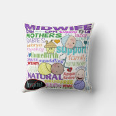 Midwifery Terminology-Subway Art Kissen (Rückseite)