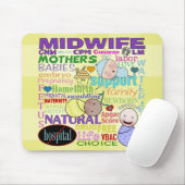 Midwifery Terminology-Subway Art Mousepad (Mit Mouse)