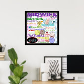 Midwifery Terminology-Subway Art Poster (Heimbüro)