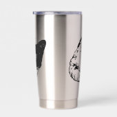 Midwinter cat in quiet poise thermobecher (Rechts)