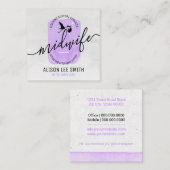 Midwomen Birth Coach Services Quadratische Visitenkarte (Vorne/Hinten)