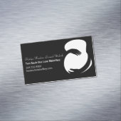 Midwomen Schwarz-weiß Birth Centre Chic Maternity Magnetische Visitenkarte (Beispiel)