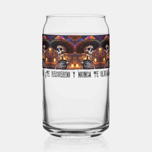 Mientras arde la llama eterna... Kann Glass Dosenglas (Rückseite)