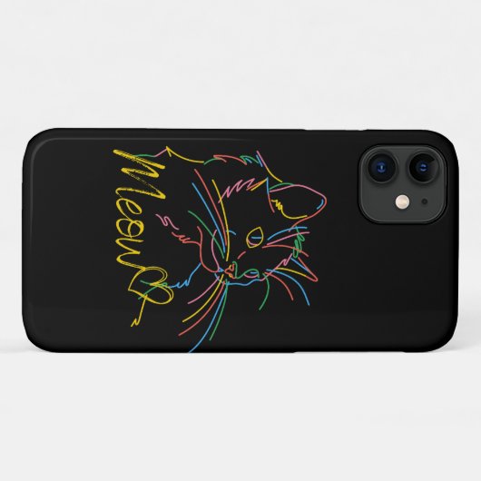 mies farbiges Katzengehäuse für Piton Case-Mate iPhone Hülle (Rückseite (Horizontal))