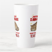 Miesepeter-Katze Sarkastischer Spruch Milchtasse (Vorderseite)