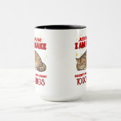 Miesepeter-Katze Sarkastischer Spruch Tasse (Zentrum)