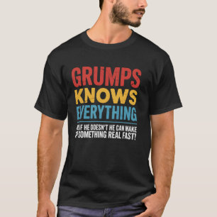 Miesepeter weiß alles Lustiges mürrisches altes Ma T-Shirt