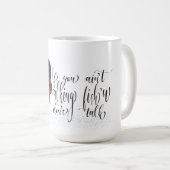 Miesepetriger alter Mann, der über Angeln spricht Kaffeetasse (VorderseiteRechts)