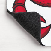 Miesepetriger Krebs Hintergrund Mousepad (Ecke)