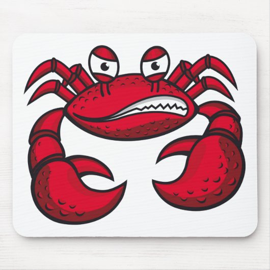 Miesepetriger Krebs Hintergrund Mousepad (Vorne)