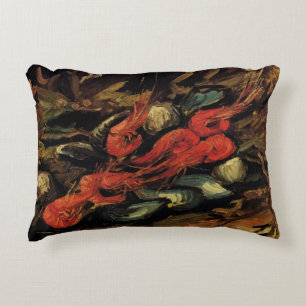 Miesmuscheln und Garnelen von Vincent van Gogh Dekokissen