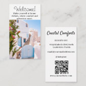 Miet-Bild von Airbnb House und QR-Code Modern Visitenkarte (Vorne/Hinten)