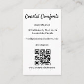 Miet-Bild von Airbnb House und QR-Code Modern Visitenkarte (Rückseite)