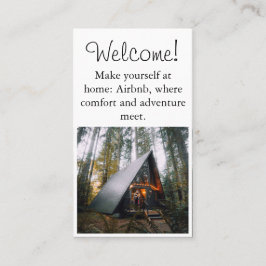 Miet-Bild von Airbnb House und QR-Code Modern Visitenkarte