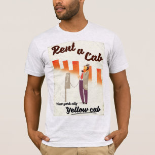 Miet ein Taxi! NYC Yellow Cab Plakat T-Shirt
