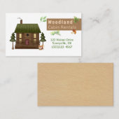 Miet-Service für Holzhäuser Visitenkarte (Vorne/Hinten)