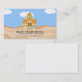 Miete eines Beach House Visitenkarte (Vorne/Hinten)