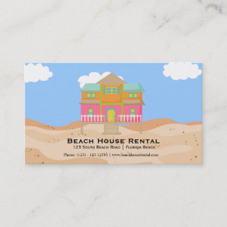Miete eines Beach House Visitenkarte