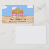 Miete eines Beach House Visitenkarte (Vorne/Hinten)
