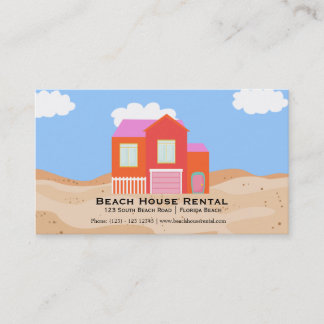 Miete eines Beach House Visitenkarte